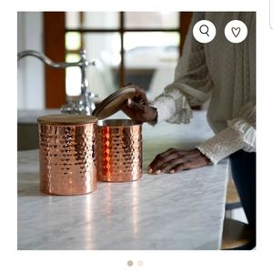 Uncommon James Copper Canisters.